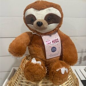 New! Hot Hugs Sloth Lavender Scented Microwaveable Plush